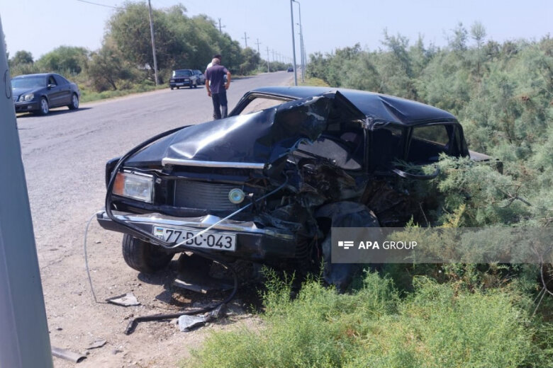 Sabirabadda yol qəzası: baba və nəvə ölüb, 4 nəfər xəsarət alıb
