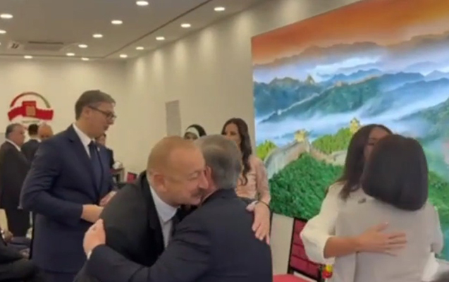 İlham Əliyevlə Şavkat Mirziyoyev Pekində görüşüblər