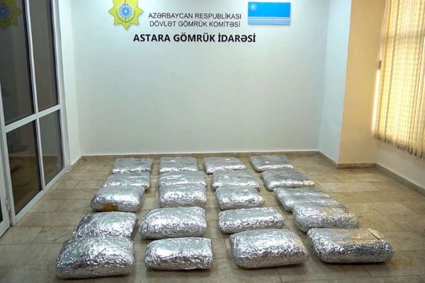 Çay yükünün içərisində 105 kq narkotik vasitə aşkarlanıb