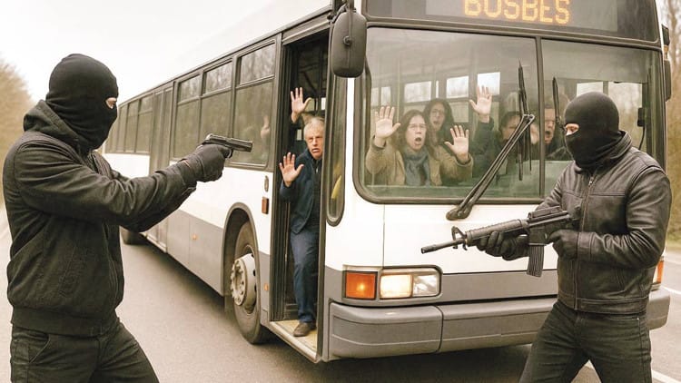 Quldurlar avtobus sərnişinlərini qarət ediblər