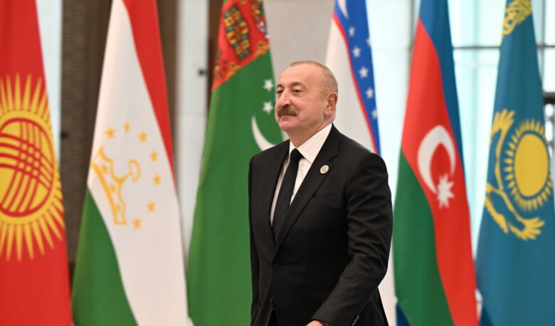 İlham Əliyev Mərkəzi Asiya Dövlət Başçılarının iclasında çıxış edib - (Yenilənib)