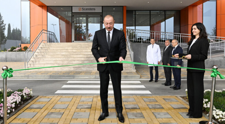 Prezident istehsal müəssisəsinin açılışında iştirak edib