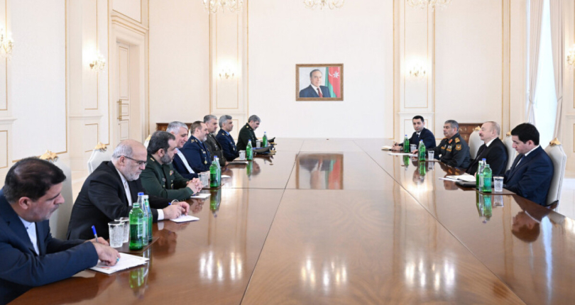 Prezident İlham Əliyev İranın müdafiə nazirini qəbul edib