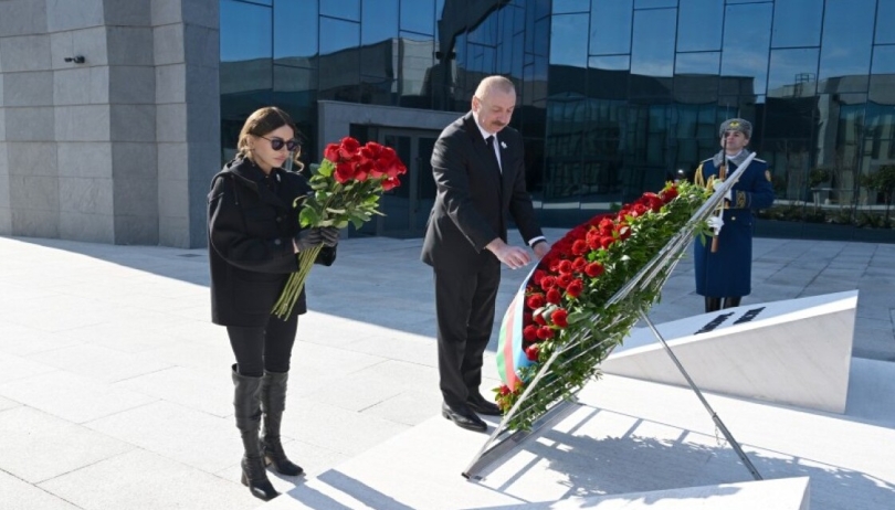İlham Əliyev Xocalı Soyqırımı Memorialının açılışında iştirak edib - (Yenilənib-3)